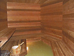 Photo: Quarry Arts sauna room.